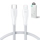 Joyroom USB C - Lightning 20W Surpass Series cable for fast charging and data transfer 1.2 m white (S-CL020A11)