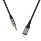 Dudao audio cable Lightning - mini jack 3.5mm 1m gray (L11PRO)
