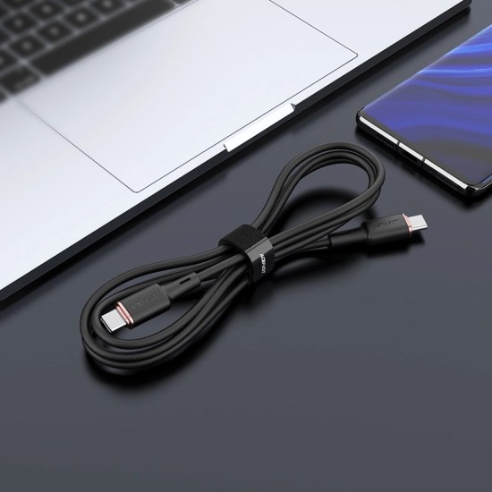Acefast cable USB Type C - USB Type C 1.2m, 60W (20V / 3A) black (C2-03 black)