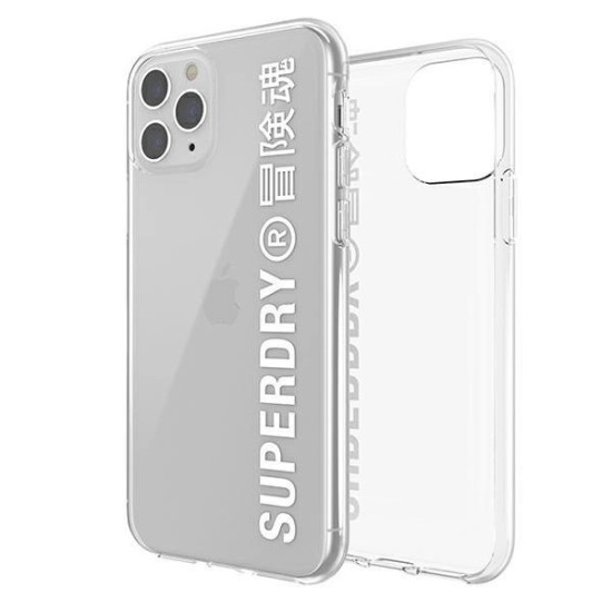SuperDry Snap iPhone 11 Pro Max Clear Ca se biały/white 41580